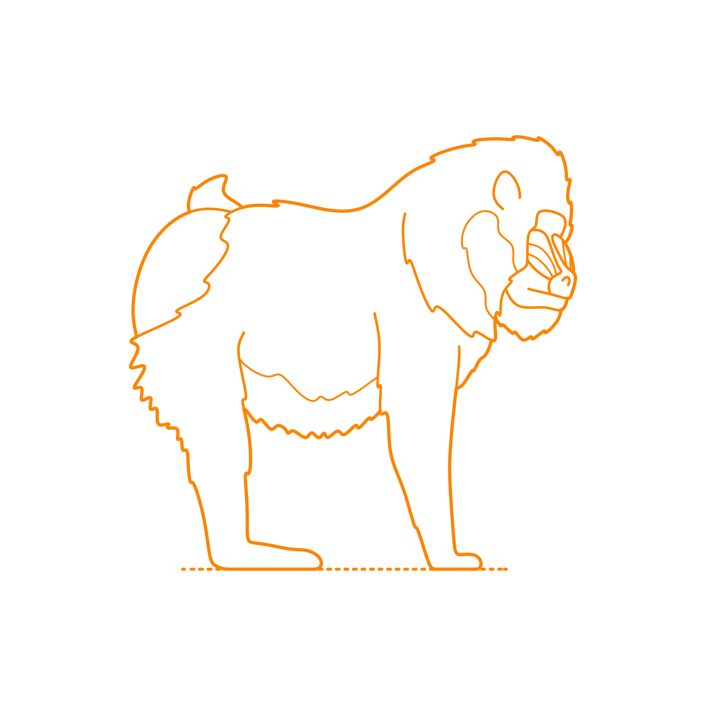Animals Old World Monkeys Mandrill Silhouette Svg Vector Free Vectors